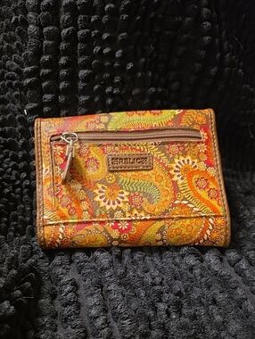 Relic Orange Paisley Pattern Wallet